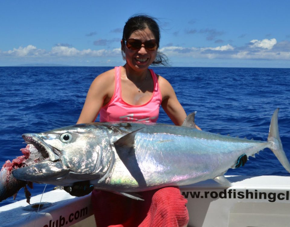 Big Wahoo on Hawkins Bank Rodrigues - Rod Fishing Club - Rodrigues Island -  Mauritius - Indian Ocean - Rod Fishing club
